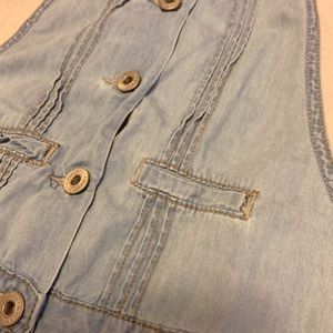Denim Overall Shorts